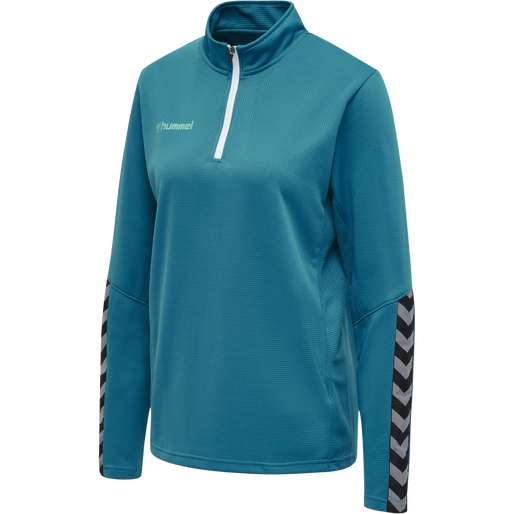 hmlAUTHENTIC HALF ZIP SWEATSHIRT WO, CELESTIAL, packshot