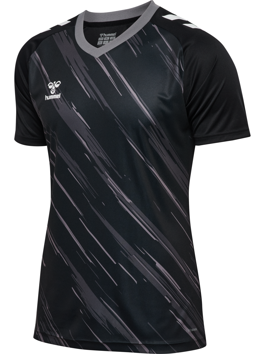 hmlMATCH TRIUMPH JERSEY S/S, BLACK/STEEL GRAY, packshot