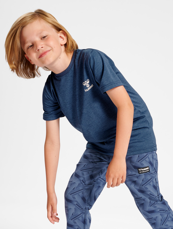 hmlMISTRAL T-SHIRT S/S, BERING SEA, model