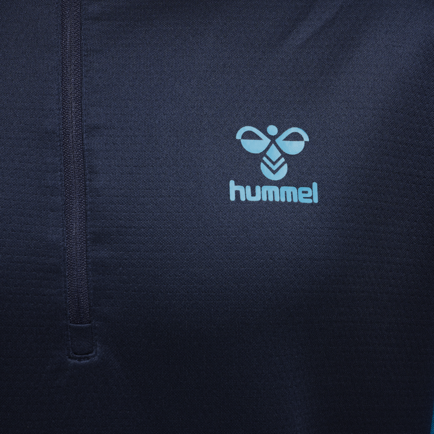 hmlONGRID 1/2 ZIP POLY SWEAT, MARINE/ATOMIC BLUE, packshot