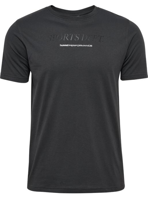 hmlPULSE GRAPHIC T-SHIRT S/S, ASPHALT, packshot