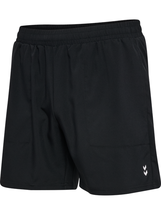 hmlPULSE WORKOUT SHORTS, BLACK, packshot