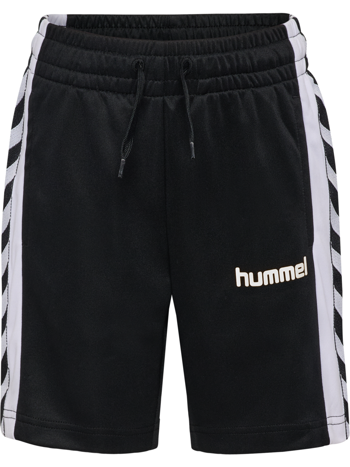 hmlJR CHEVRON SHORTS, BLACK, packshot