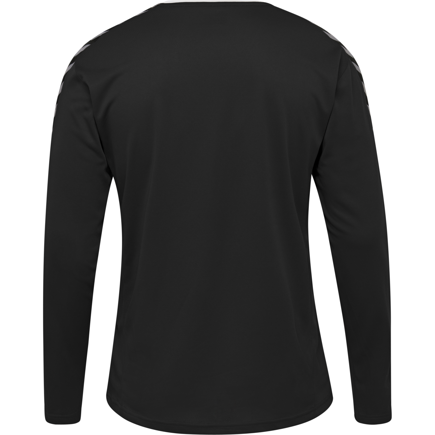 hmlAUTHENTIC POLY JERSEY L/S, BLACK/WHITE, packshot