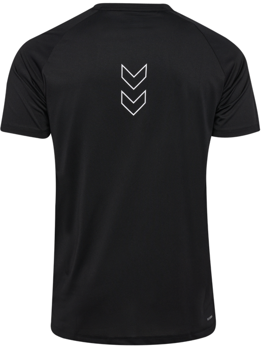 hmlCOURT LIGHT WEIGHT T-SHIRT, LIGHT GREY/BLACK, packshot