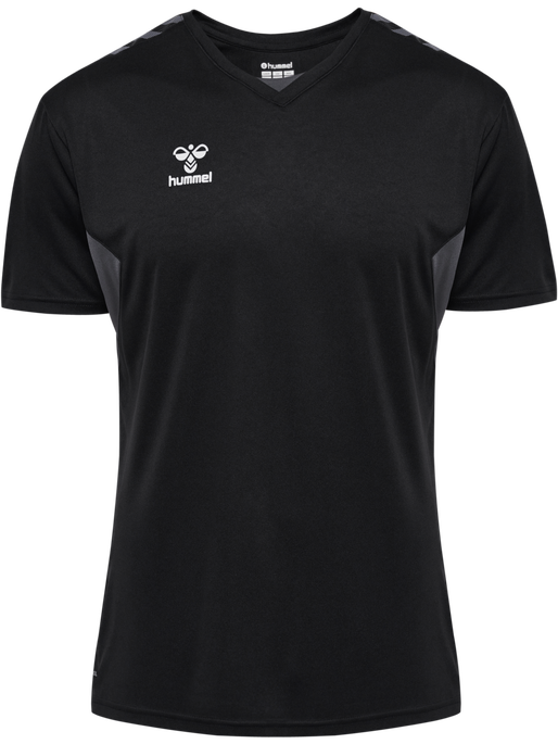hmlAUTHENTIC PL JERSEY S/S, BLACK, packshot