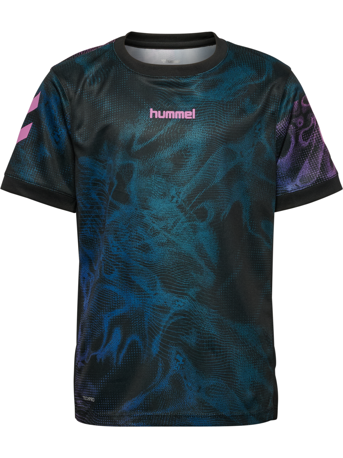 hmlBLAZE CLUB 26 GRAPHIC TEE KIDS, BLACK/PINK, packshot