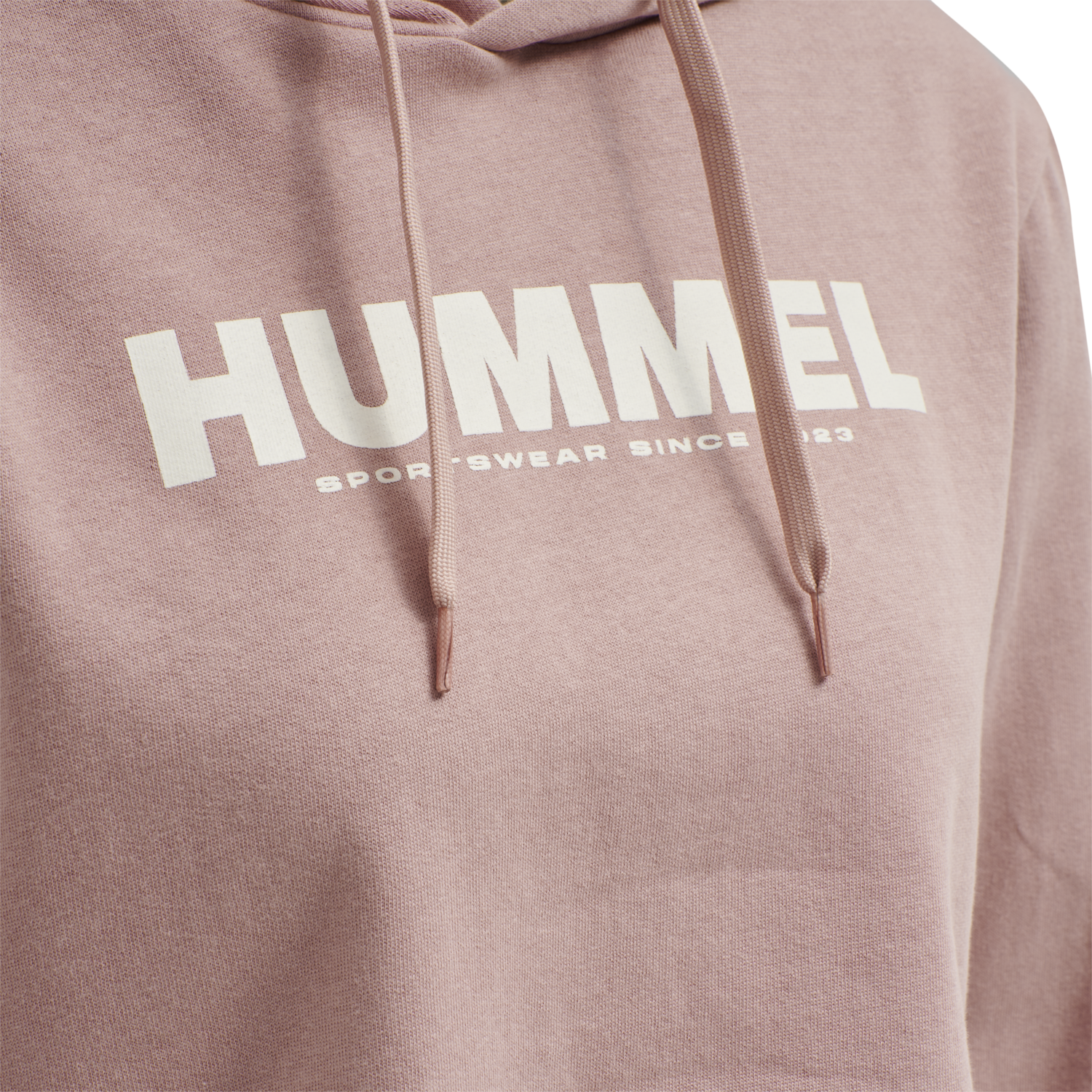 hmlLEGACY WOMAN CROPPED HOODIE, WOODROSE, packshot