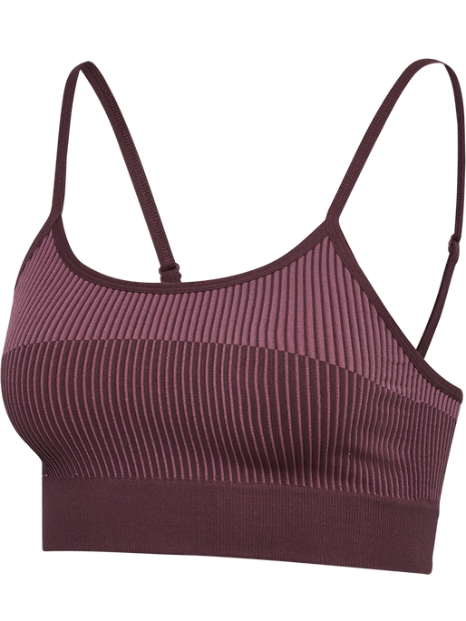 hmlYOGA SEAMLESS LOW SUPPORT BRA, FUDGE, packshot