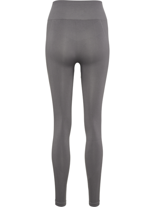 hmlTIF SEAMLESS HIGH WAIST TIGHTS, CHARCOAL GREY, packshot