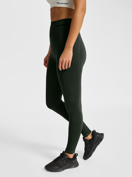hmlTIF SEAMLESS HIGH WAIST TIGHTS, CLIMBING IVY, model