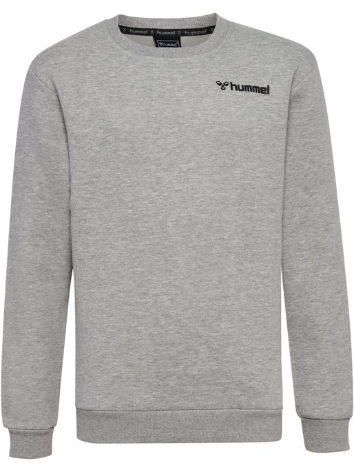 hmlMOVER COTTON SWEATSHIRT KIDS, GREY MELANGE hmlMOVER COTTON SWEATSHIRT KIDS, GREY MELANGE, packshot