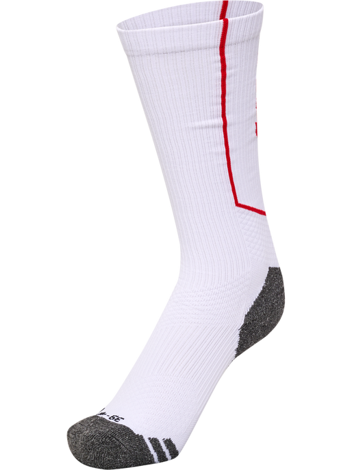 hmlPRO TRAINING SOCKS HIGH, WHITE/TRUE RED hmlPRO TRAINING SOCKS HIGH, WHITE/TRUE RED, packshot