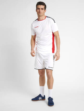 hmlAUTHENTIC POLY JERSEY S/S, WHITE, model