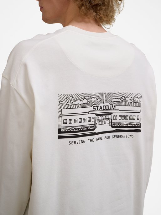 hmlLOOSE T-SHIRT L/S SW STADIUM, TOFU, model
