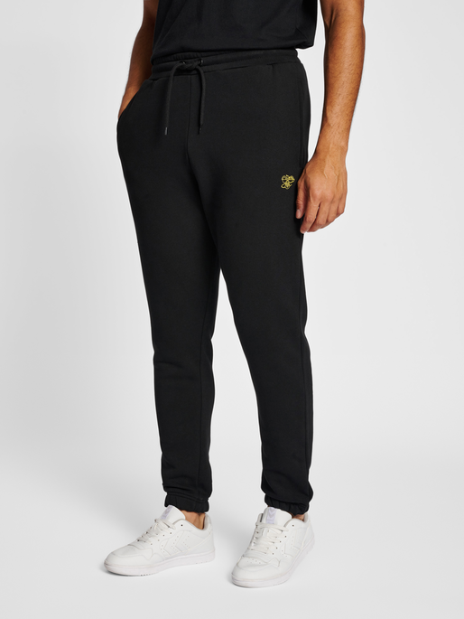 hmlAMNESTY SWEATPANTS, BLACK, model