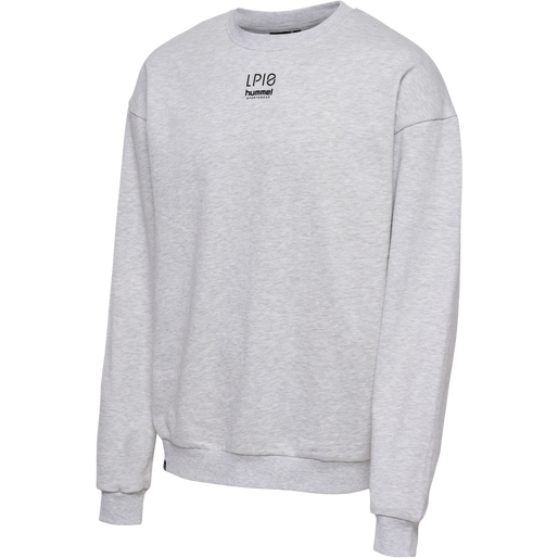 hmlLP10 BOXY SWEATSHIRT, LIGHT GREY MELANGE hmlLP10 BOXY SWEATSHIRT, LIGHT GREY MELANGE, packshot