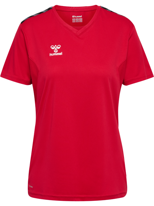 hmlAUTHENTIC PL JERSEY S/S WOMAN, TRUE RED hmlAUTHENTIC PL JERSEY S/S WOMAN, TRUE RED, packshot