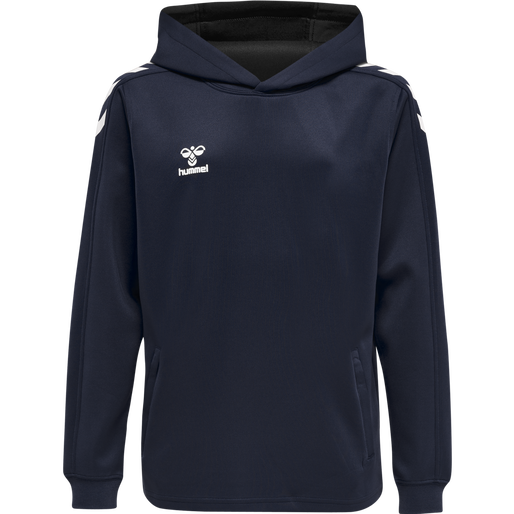 hmlCORE XK POLY KIDS SWEAT HOODIE, MARINE, packshot