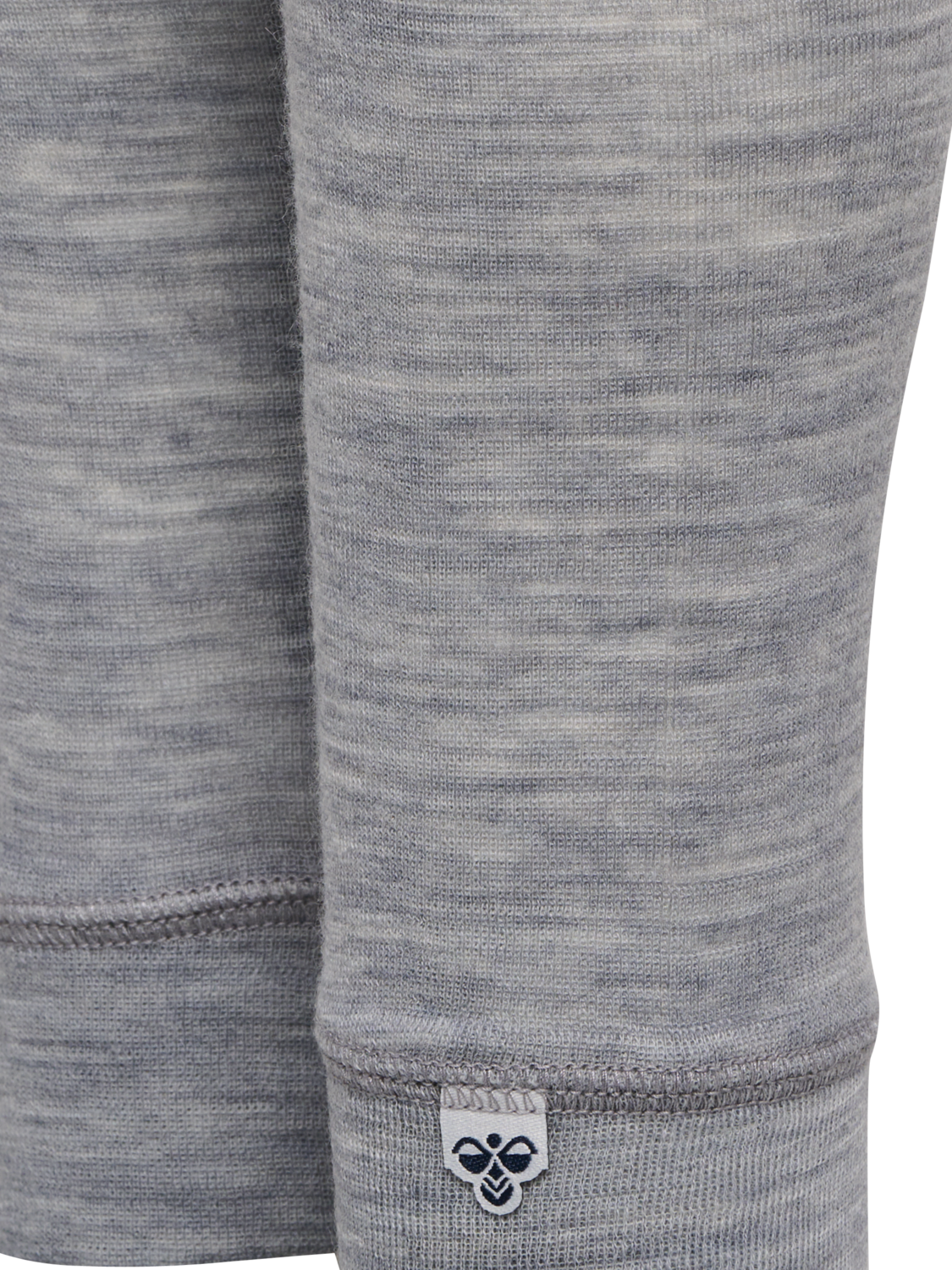 hmlMINI WOOL RIB TIGHTS, GREY MELANGE, packshot