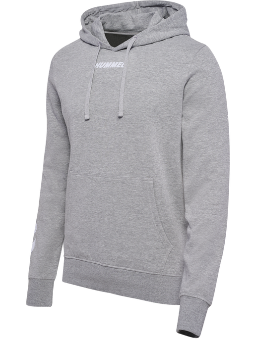 hmlELEMENTAL HOODIE, GREY MELANGE, packshot
