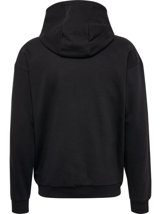 hmlFELIX LOOSE HOODIE, BLACK, packshot