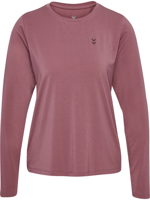 hmlYOGA SOFT LOOSE W T-SHIRT LS, WISTFUL MAUVE, packshot