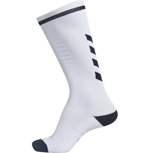 ELITE INDOOR SOCK HIGH, WHITE, packshot