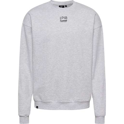 hmlLP10 BOXY SWEATSHIRT, LIGHT GREY MELANGE, packshot