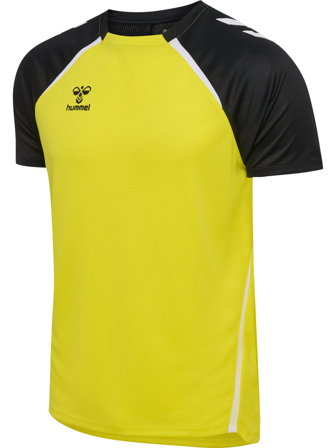 hmlLEAD 2.0 JERSEY S/S, BLAZING YELLOW/BLACK, packshot