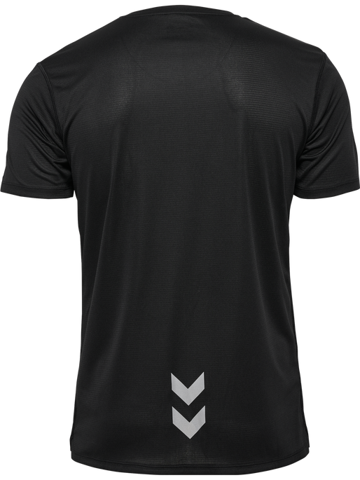 hmlRUN JERSEY S/S, BLACK, packshot