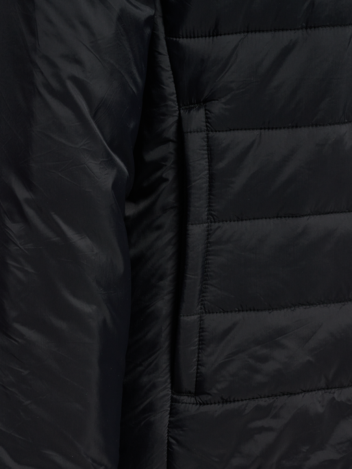 hmlGO QUILTED HOOD JACKET WOMAN, BLACK, packshot