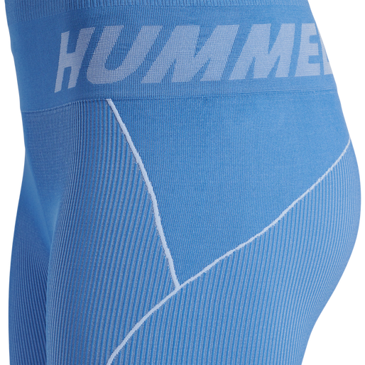 hmlTE CHRISTEL SEAMLESS MW TIGHTS, RIVIERA/BLUE BELL MELANGE, packshot