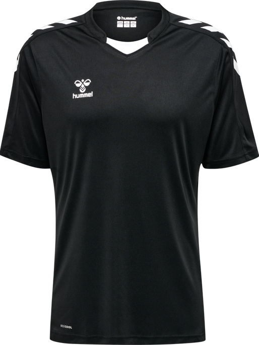 hmlCORE XK POLY JERSEY S/S, BLACK, packshot