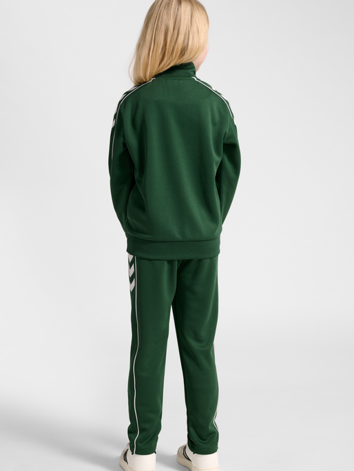 hmlTRACK TRACKSUIT, DARK GREEN, model
