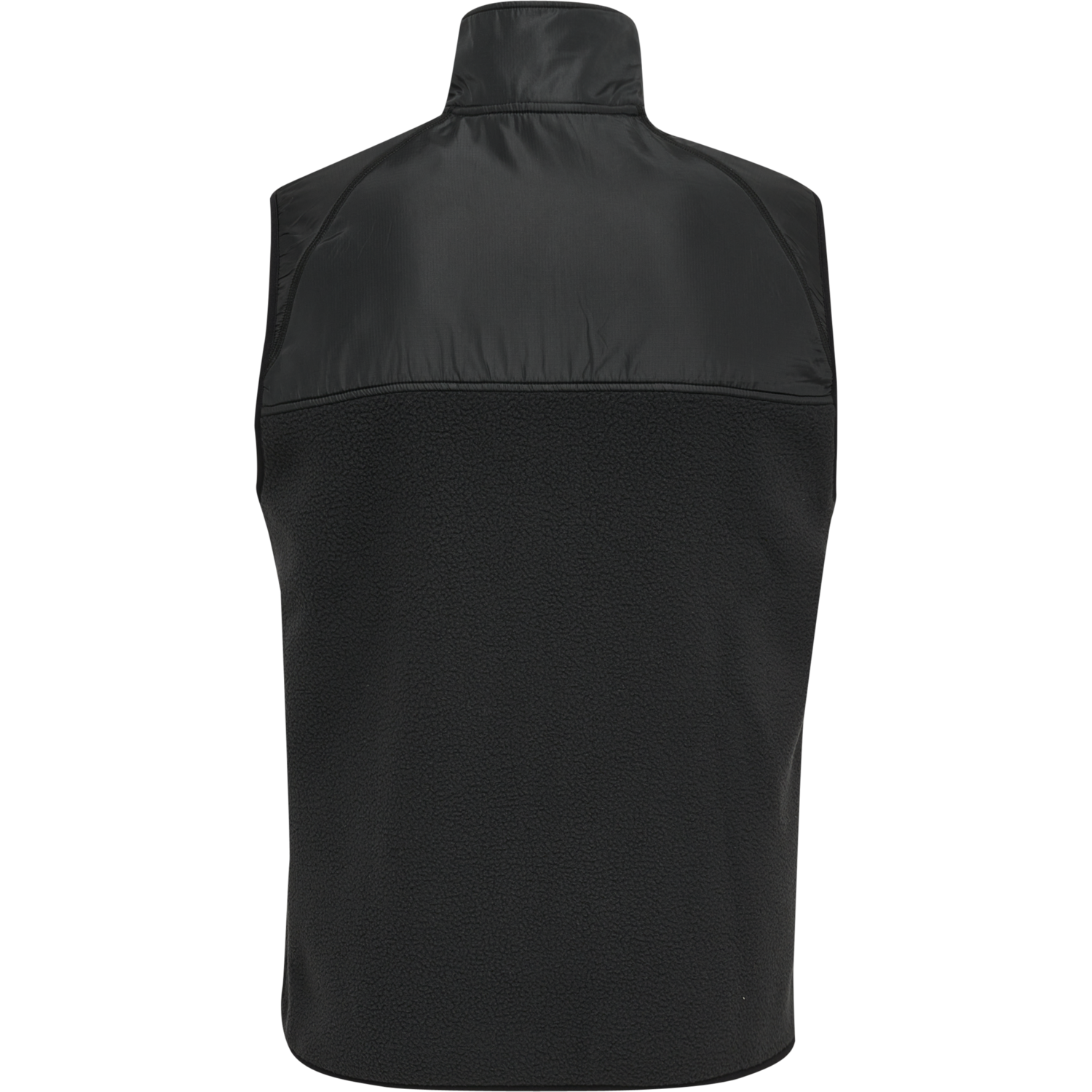 hmlLGC CHARLEY FLEECE WAISTCOAT, BLACK, packshot