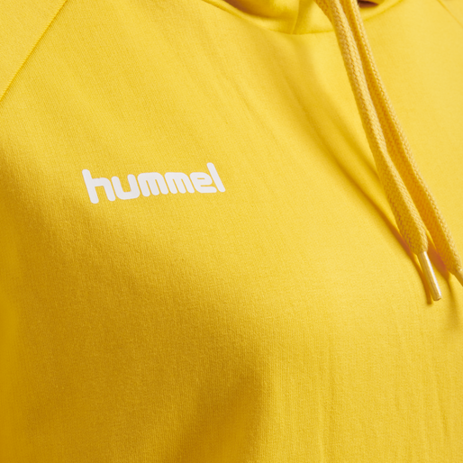 HMLGO COTTON HOODIE WOMAN, SPORTS YELLOW, packshot