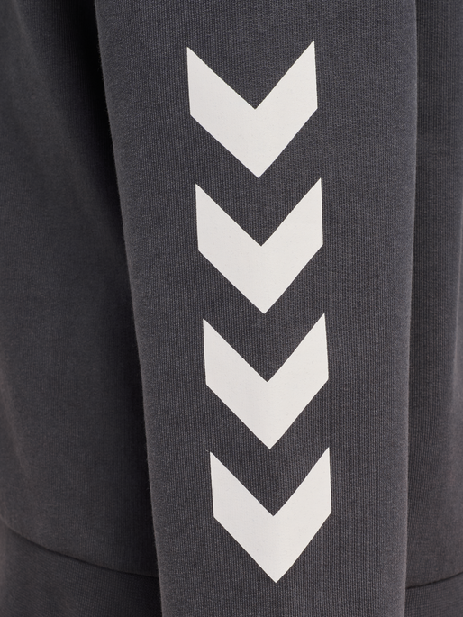 hmlJR LOGO ZIP JACKET, EBONY hmlJR LOGO ZIP JACKET, EBONY, packshot