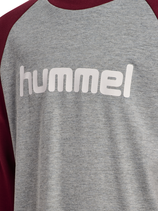 hmlJR LOGO T-SHIRT L/S, CHOCOLATE TRUFFLE hmlJR LOGO T-SHIRT L/S, CHOCOLATE TRUFFLE, packshot