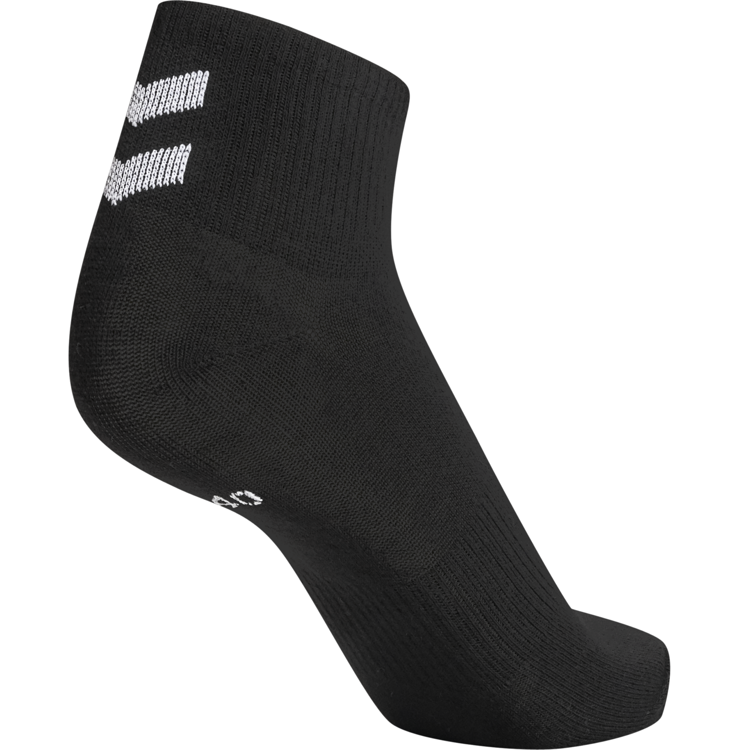 hmlCHEVRON 6-PACK  MID CUT SOCKS, BLACK/BLACK, packshot