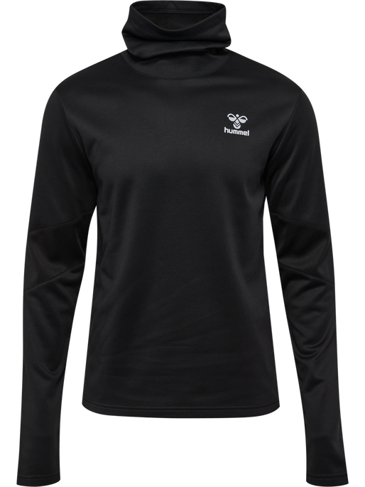 hmlACTIVE WINTER CREW SWEAT, BLACK hmlACTIVE WINTER CREW SWEAT, BLACK, packshot