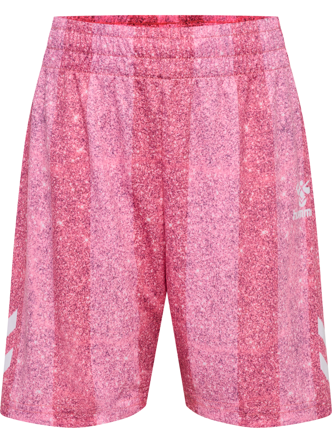 hmlSHIMMER SHORTS, CHATEAU ROSE/BRIGHT WHITE, packshot