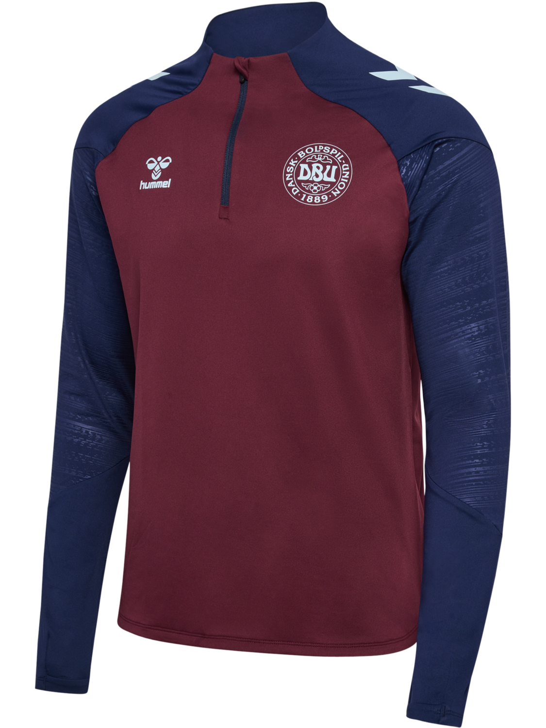 DBU 26 PRO TR HALF ZIP SWEAT, WINDSOR WINE/PEACOAT, packshot
