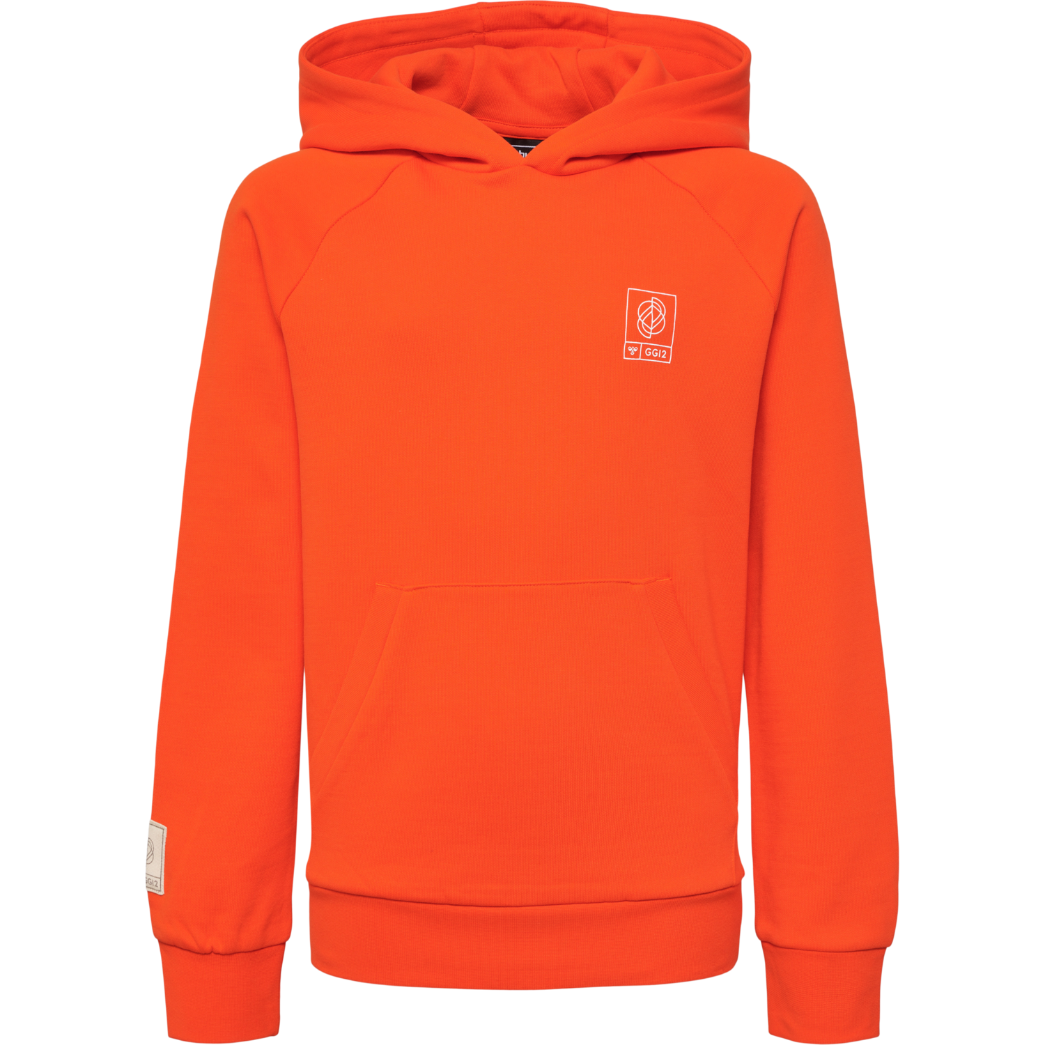 hmlGG12 SWEAT HOODIE KIDS, CHERRY TOMATO, packshot