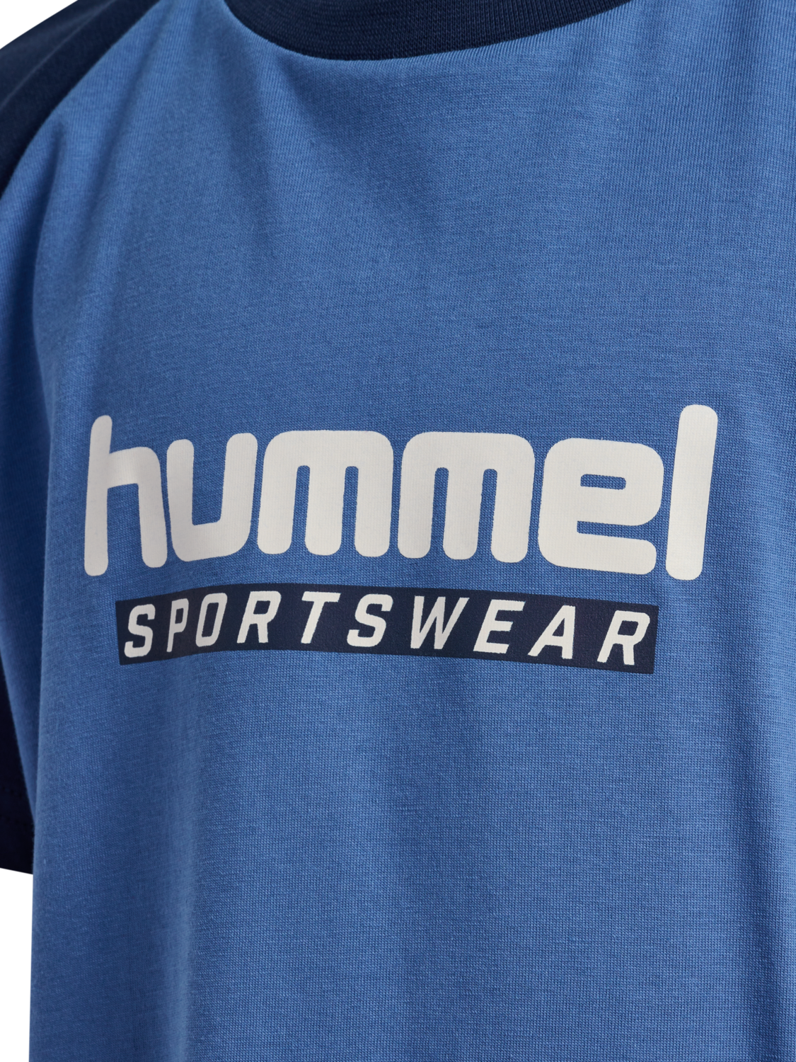 hmlJR LOGO T-SHIRT S/S, DUTCH BLUE, packshot