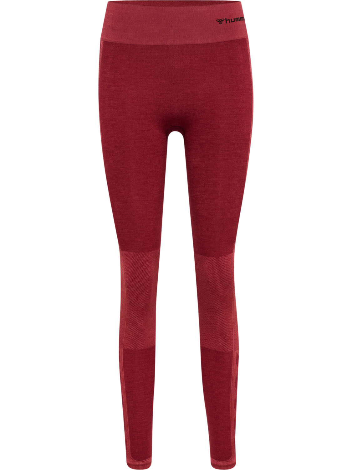 hmlCLEA SEAMLESS MID WAIST TIGHTS, CABERNET/APPLE BUTTER MELANGE, packshot