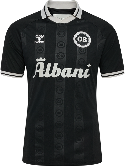 OB 24/25 PREGAME JERSEY S/S, BLACK, packshot
