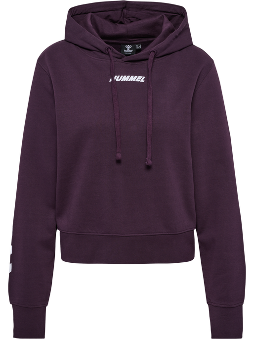 hmlELEMENTAL SHORT HOODIE WOMAN, PLUM PERFECT, packshot