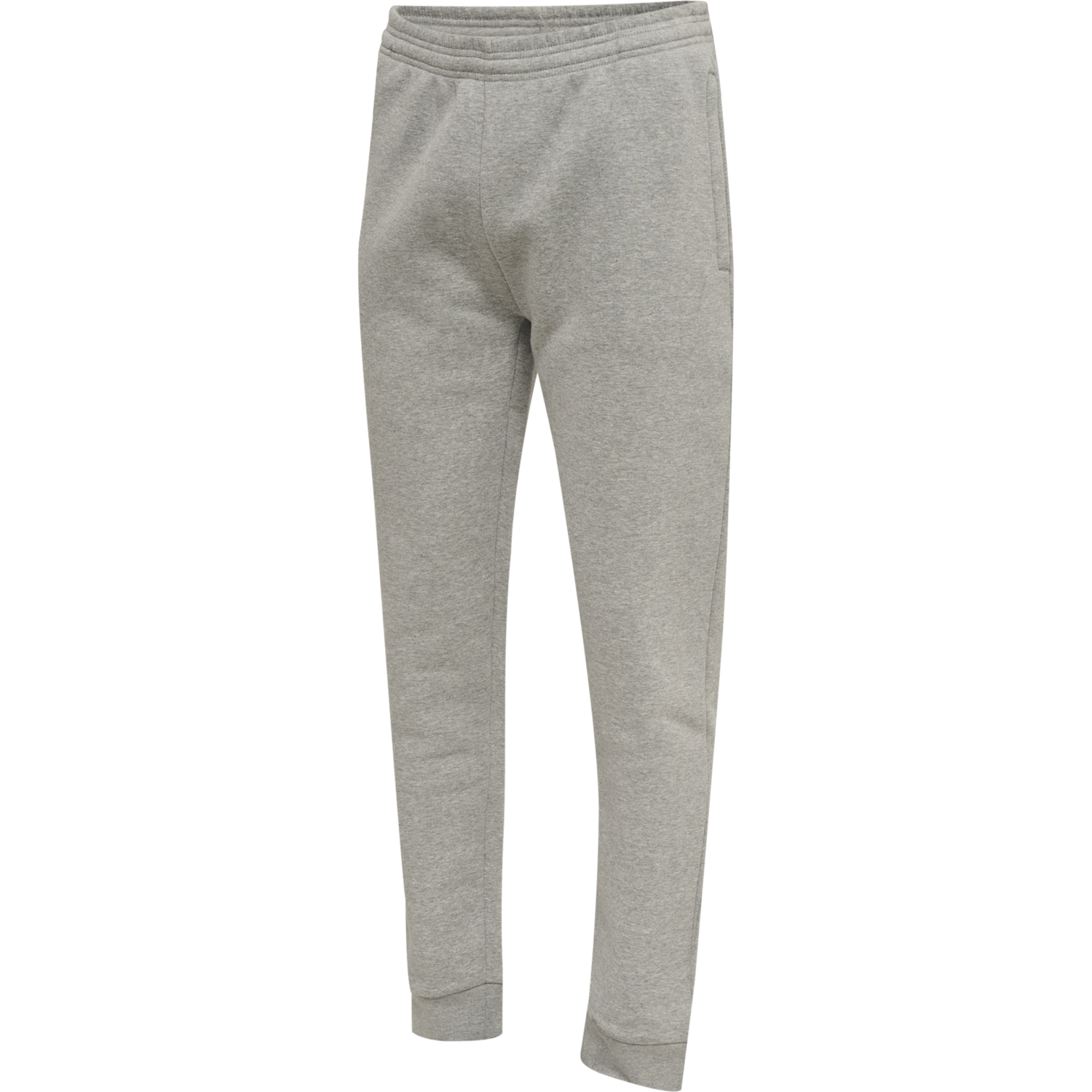 hmlRED BASIC SWEAT PANTS, GREY MELANGE, packshot