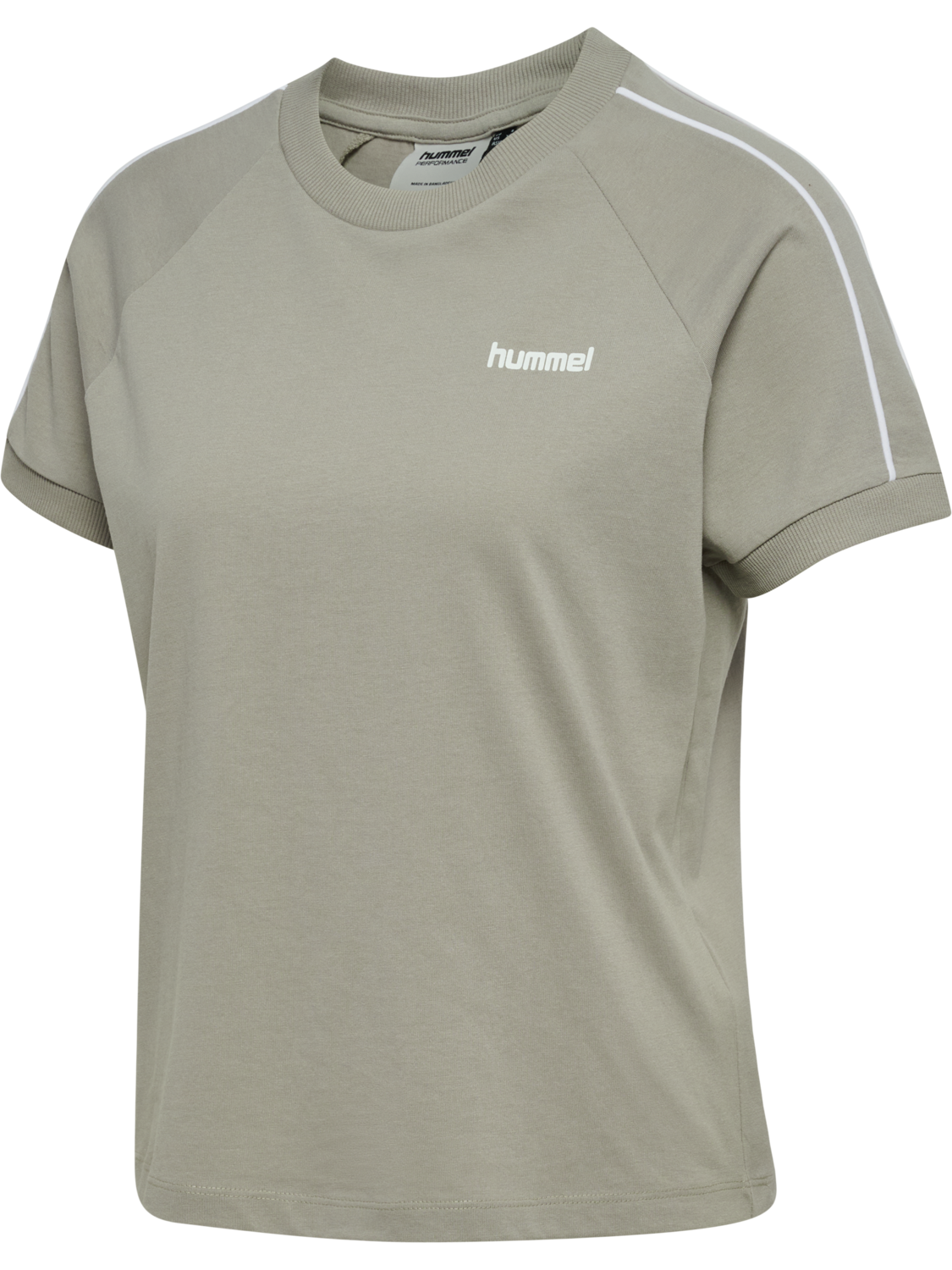 hmlPULSE PIPING W T-SHIRT S/S, ROCK RIDGE, packshot